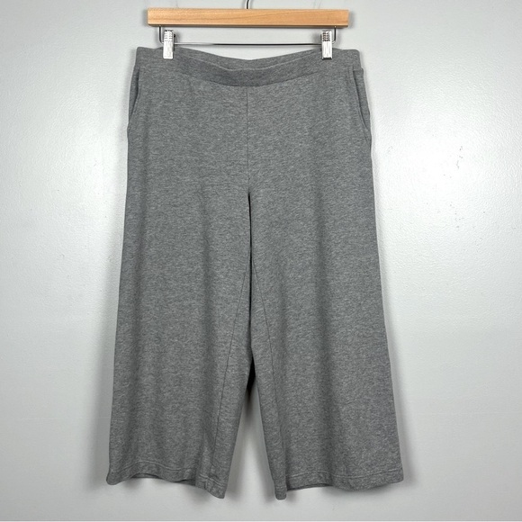 J. Jill Pants - PureJill heather gray Full-Leg Cropped Pima cotton modal spandex pants, MP.